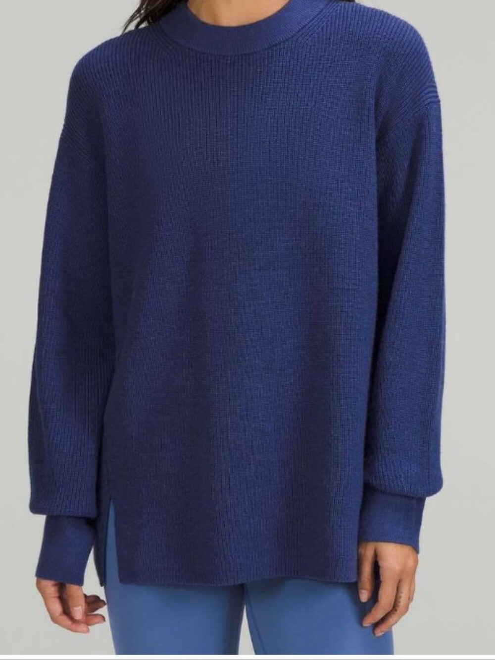 Lululemon Merino Wool Blend Ribbed Crew neck Sweater Size 12